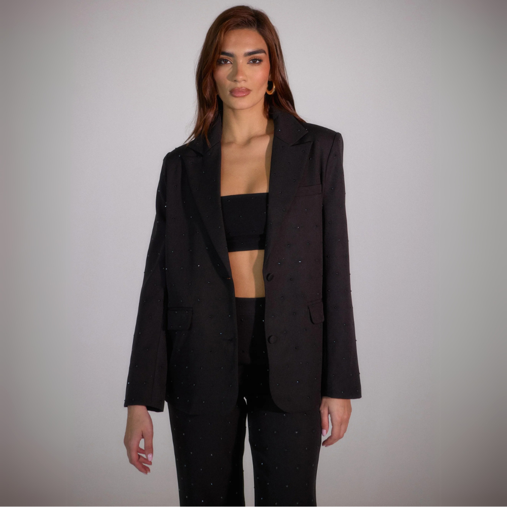 Carla - Glamour Fit Glitter Blazer Set